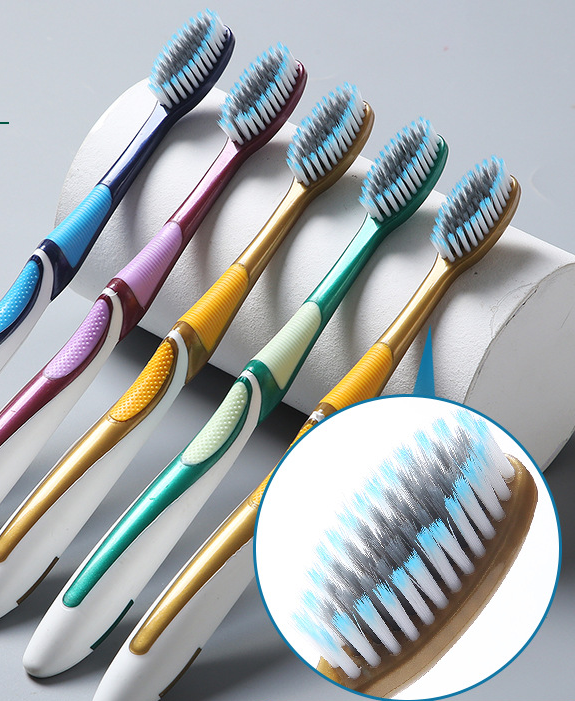 High-quality toothbrush wholesale, fine bristles, soft bristles, adult large-head toothbrushes, individually packaged, high-density bristles.