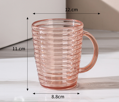 Striped mouthwash cup, household toothbrush cup, wash cup, high-end couple toothbrush cup, toothpaste, tooth mug, toothbrush wash cup, couple style