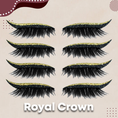 Wiederverwendbare Eyeliner und Wimpern zum Aufkleben