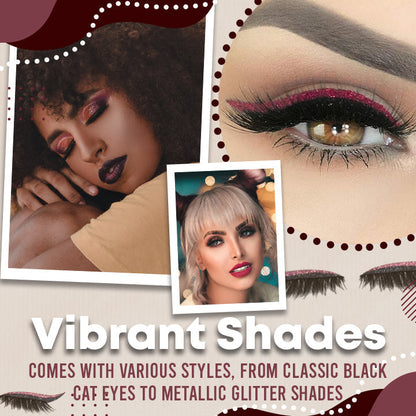 Wiederverwendbare Eyeliner und Wimpern zum Aufkleben