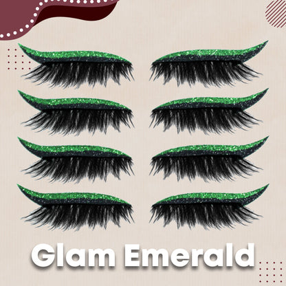 Wiederverwendbare Eyeliner und Wimpern zum Aufkleben